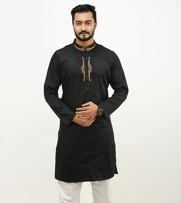 Men's Fashionable Slim Fit Panjabi